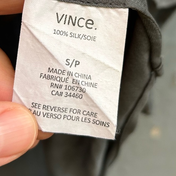 Vince Georgette Silk Cap Dolman Sleeve Blouse, Small (oversized) - Picture 8 of 8